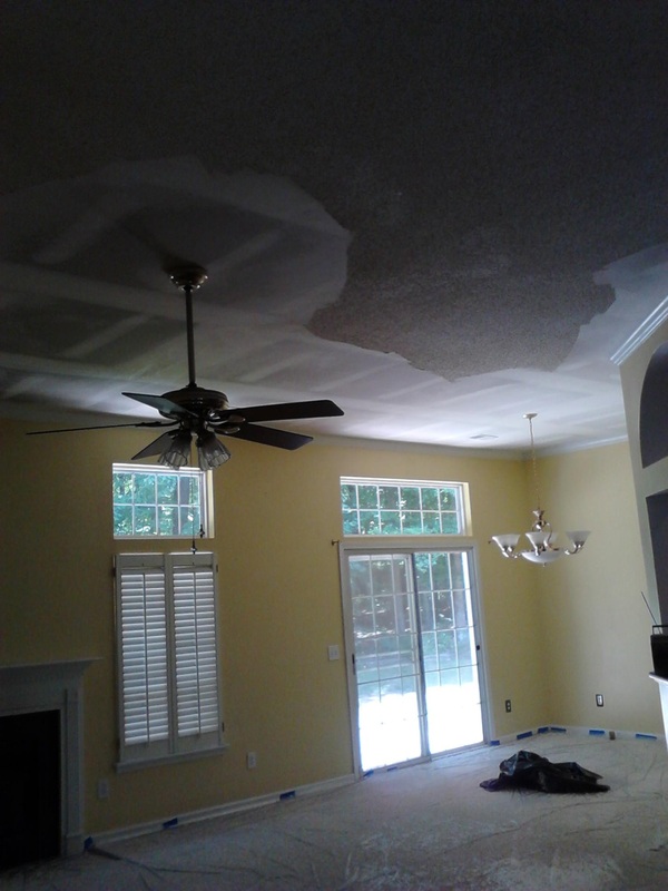 Popcorn Ceiling Removal Before Picture