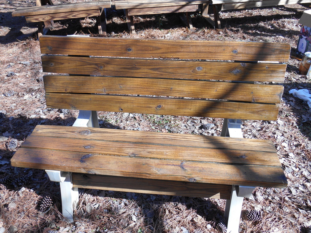 Bench Stain Job Photo After